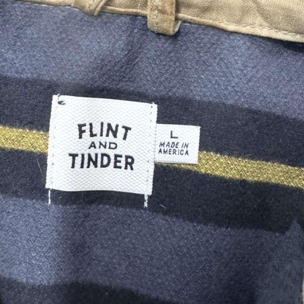 Flint and Tinder Flannel-Lined Waxed trucker Jacket Tan Mens Large Made in USA - Picture 4 of 10